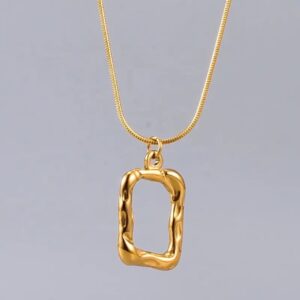 Hollow Rectangle pendant